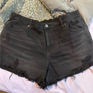 Black Aerie Denim Shorts. Size L